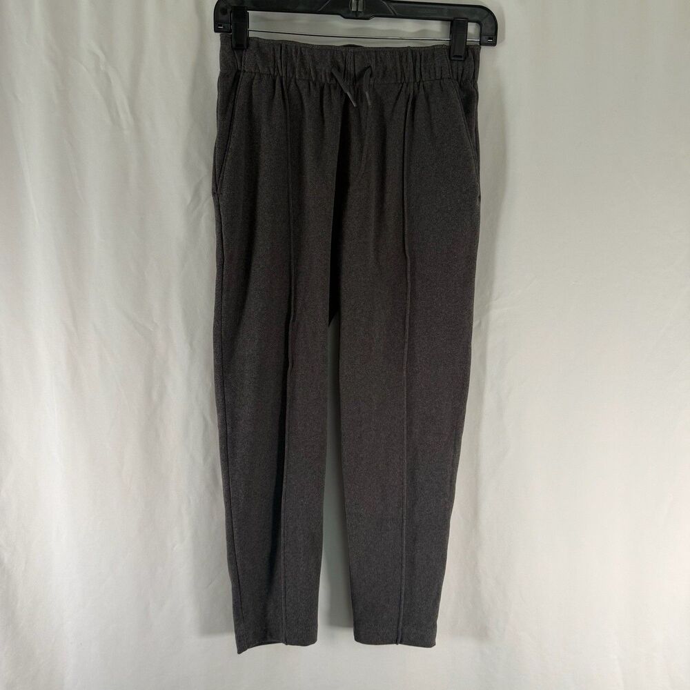 Abercrombie Kids Joggers Girls 9/10 Grey Pull On Drawstring Slash Pockets